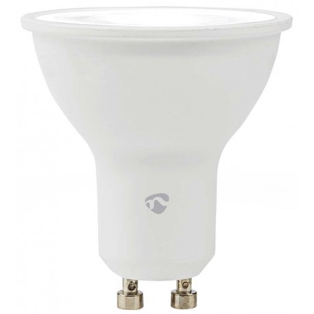 NEDIS chytrá LED žárovka/ Zigbee 3.0/ GU10/ PAR16/ 4,7W/ 230V/ 470lm/ teplá – studená bíla/ 2700–6500K/ RGB/ stmívatelná