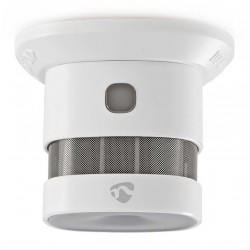 NEDIS chytrý detektor kouře/ Zigbee 3.0/ napájení z baterie/ životnost 10 let/ EN 14604/ Android & iOS/ 85 dB/ bílý