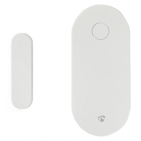 NEDIS chytrý dveřní nebo okenní snímač/ Android & iOS/ Zigbee/ SmartLife/ baterie CR2032 součástí balení/ bílý
