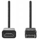NEDIS kabel DisplayPort - HDMI/ zástrčka DisplayPort - zástrčka HDMI/ černý/ bulk/ 2m