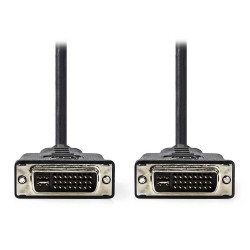 NEDIS kabel DVI/ 24+5pinová zástrčka DVI-I - 24+5pinová zástrčka DVI-I/ černý/ 2m