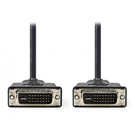 NEDIS kabel DVI/ 24+5pinová zástrčka DVI-I - 24+5pinová zástrčka DVI-I/ černý/ 2m