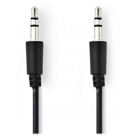 NEDIS kabel jack 3,5 mm - jack 3,5 mm/ černý/ bulk/ 1m