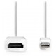 NEDIS kabel mini DisplayPort – HDMI/ mini DisplayPort zástrčka - HDMI zásuvka/ bílý/ blistr/ 20cm