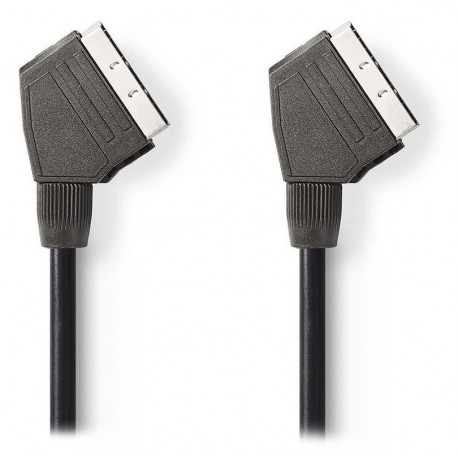 NEDIS kabel SCART/ SCART zástrčka - SCART zástrčka/ černý/ bulk/ 1,5m