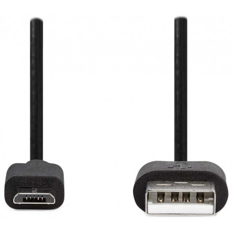NEDIS kabel USB 2.0/ zástrčka USB-A - zástrčka micro-B/ černý/ box/ 3m