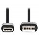 NEDIS kabel USB 2.0/ zástrčka USB-C - zástrčka USB-A/ černý/ bulk/ 1m