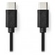 NEDIS kabel USB 2.0/ zástrčka USB-C - zástrčka USB-C/ černý/ bulk/ 1m