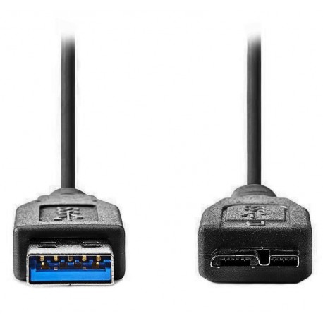 NEDIS kabel USB 3.0/ zástrčka USB-A - zástrčka USB-Micro B/ černý/ bulk/ 1m