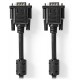 NEDIS kabel VGA (D-SUB)/ zástrčka VGA - zástrčka VGA/ černý/ bulk/ 10m
