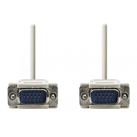 NEDIS kabel VGA (D-SUB)/ zástrčka VGA - zástrčka VGA/ slonovinová/ 2m