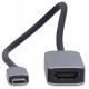 NEDIS kabelový adaptér USB-C/USB 3.2 Gen 1/ USB-C zástrčka - HDMI zásuvka/ kulatý/ černý/ BOX/ 20cm