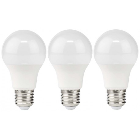 NEDIS LED žárovka E27/ A60/ 11 W/ 220 V/ 1055 lm/ 2700 K/ teplá bílá/ matná/ 3 kusy