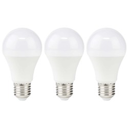 NEDIS LED žárovka E27/ A60/ 8 W/ 220 V/ 806 lm/ 2700 K/ teplá bílá/ matná/ 3 kusy