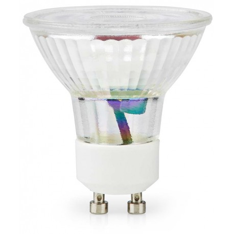 NEDIS LED žárovka GU10/ PAR16/ 3 W/ 220 V/ 230 lm/ 2700 K/ teplá bílá/ čirá