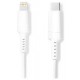 NEDIS Lightning kabel/ USB 2.0/ Apple Lightning 8pinový/ USB-C zástrčka/ kulatý/ bílý/ box/ 1m