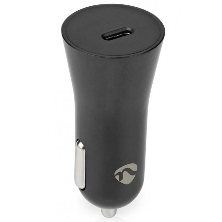 NEDIS nabíječka do auta/ 20 W/ 12 - 24 V DC/ 3.0 A/ USB-C/ automatická volba napětí/ černá