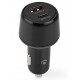 NEDIS nabíječka do auta/ 65 W/ 12 - 24 V DC/ 3.25 A/ USB-A/ USB-C/ automatická volba napětí/  černá