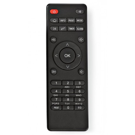 NEDIS náhradní dálkový ovladač pro Nedis internetová rádia/ infračervený přenos/ černý