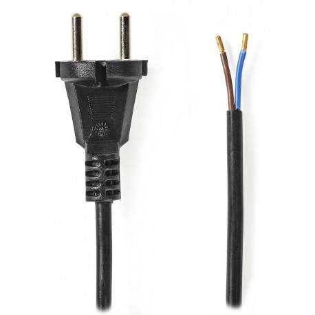 NEDIS napájecí kabel k vysavači/  CEE 7/17/ 250 V AC/ PVC/ černý/ bulk/ 15m