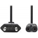 NEDIS napájecí kabel pro adaptéry/ Euro zástrčka - konektor IEC-320-C7/ přímý-přímý/ dvoulinka/ černý/ bulk/ 0,5m
