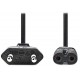 NEDIS napájecí kabel pro adaptéry/ Euro zástrčka - konektor IEC-320-C7/ přímý-přímý/ dvoulinka/ černý/ bulk/ 1m