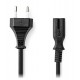 NEDIS napájecí kabel pro adaptéry/ Euro zástrčka - konektor IEC-320-C7/ přímý-přímý/ dvoulinka/ černý/ bulk/ 5m
