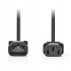 NEDIS napájecí prodlužovací kabel/ konektor IEC-320-C14 - konektor IEC-320-C13/ přímý-přímý/ černý/ bulk/ 3m
