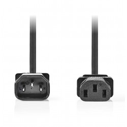 NEDIS napájecí prodlužovací kabel/ konektor IEC-320-C14 - konektor IEC-320-C13/ přímý-přímý/ černý/ bulk/ 3m
