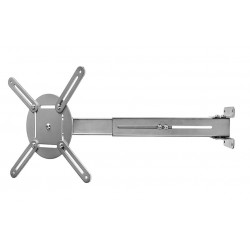 NEDIS nástěnný držák pro projektor/ Full motion/ nosnost 10 kg/ otáčení 360°/ 4 ramena/ ocel/ šedý