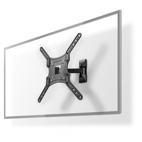 NEDIS nástěnný TV držák/ 23 - 55"/ nosnost 30 kg/ náklon 20°/ otočný 0 - 180°/ Full Motion/ ocel/ černý
