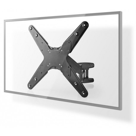 NEDIS nástěnný TV držák/ 23 - 55"/ nosnost 30 kg/ otočný 0 - 180°/ vzdálenost od stěny 61 mm/ vertikální/ ocel/ černý