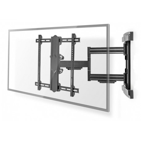 NEDIS nástěnný TV držák/ 37 - 80"/ nosnost 50 kg/ náklon 15°/ otočný 0 - 180°/ Full Motion/ ocel/ černý