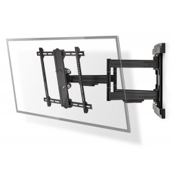 NEDIS nástěnný TV držák/ 37 - 80"/ nosnost 70 kg/ polohovatelný/ ocel/ černý