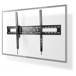 NEDIS nástěnný TV držák/ 60 - 100"/ nosnost 75 kg/ náklon 5°/ vzdálenost od stěny 85 mm/ ocel/ černý