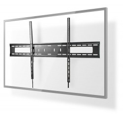 NEDIS nástěnný TV držák/ 60 - 100"/ nosnost 75 kg/ vzdálenost od stěny 30,5 mm/ fixní/ ocel/ černý