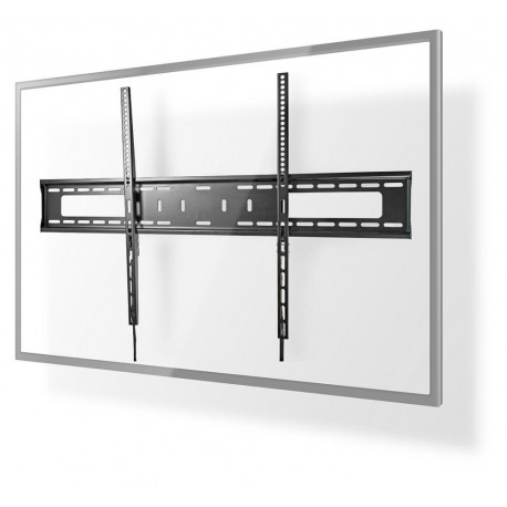 NEDIS nástěnný TV držák/ 60 - 100"/ nosnost 75 kg/ vzdálenost od stěny 30,5 mm/ fixní/ ocel/ černý