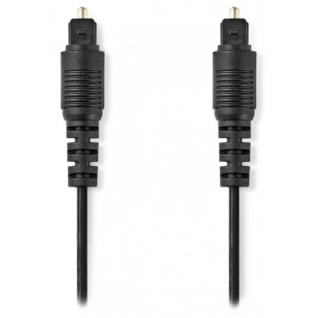NEDIS optický audio kabel/ TosLink zástrčka - TosLink zástrčka/ černý/ bulk/ 10m