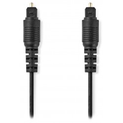 NEDIS optický audio kabel/ TosLink zástrčka - TosLink zástrčka/ černý/ bulk/ 3m
