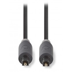 NEDIS optický audiokabel/ TosLink zástrčka - TosLink zástrčka / antracit/ box/ 2m
