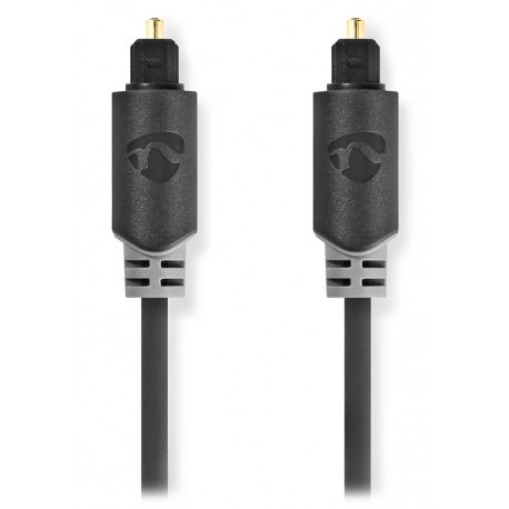 NEDIS optický audiokabel/ TosLink zástrčka - TosLink zástrčka / antracit/ box/ 3m