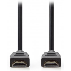 NEDIS Premium High Speed HDMI 2.0 kabel s ethernetem/ 4K@60Hz/ zlacené konektory HDMI-HDMI/ černý/ 1m