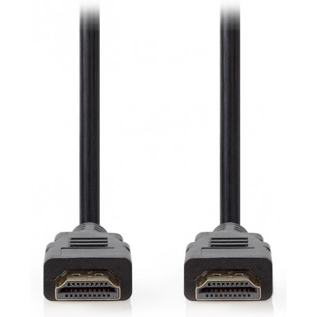 NEDIS Premium High Speed HDMI 2.0 kabel s ethernetem/ 4K@60Hz/ zlacené konektory HDMI-HDMI/ černý/ 1m