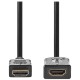 NEDIS prodlužovací High Speed HDMI 1.4 kabel s ethernetem/ 4K@60Hz/ zlacené konektory HDMI-HDMI/ černý/ bulk/ 1m
