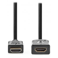 NEDIS prodlužovací High Speed HDMI 2.0 kabel s ethernetem/ 4K@60Hz/ zlacené konektory HDMI-HDMI/ černý/ bulk/ 5m