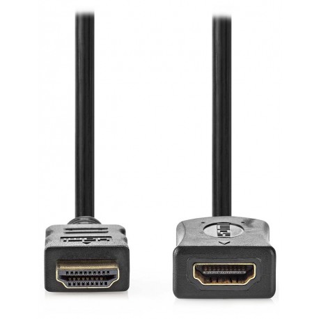 NEDIS prodlužovací High Speed HDMI 2.0 kabel s ethernetem/ 4K@60Hz/ zlacené konektory HDMI-HDMI/ černý/ bulk/ 5m