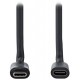 NEDIS prodlužovací kabel USB 3.2 Gen 1/ USB-C zástrčka - USB-C zásuvka/ kulatý/ černý/ bulk/ 1m