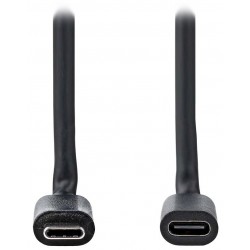 NEDIS prodlužovací kabel USB 3.2 Gen 1/ USB-C zástrčka - USB-C zásuvka/ kulatý/ černý/ bulk/ 1m