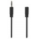 NEDIS prodlužovací stereo audio kabel s jackem/ zástrčka 3,5 mm - zásuvka 3,5 mm/ černý/ bulk/ 10m