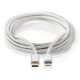 NEDIS PROFIGOLD Lightning/USB 2.0 kabel/ Apple Lightning 8pinový - USB-C zástrčka/ nylon/ stříbrný/ BOX/ 1m